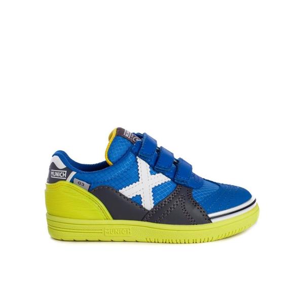 Zapatillas Munich G3 Indoor Niño Azul