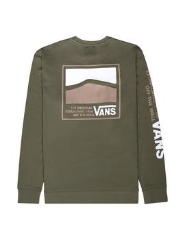 Sudadera Hombre Vans Sidestripe Verde