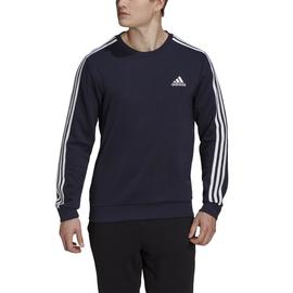 Sudadera Adidas Essentials 3 Stripes Azul