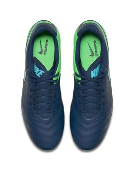 Bota Fútbol NIKE TIEMPO GENIO II LEATHER Azul