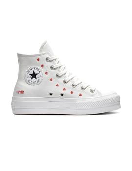 Zapatilla Converse All Star Lift High Top Hearts