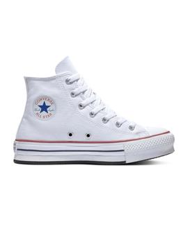 Zapatilla Junior Converse ALL STAR EVA LIFT PLATAFORM Blanco