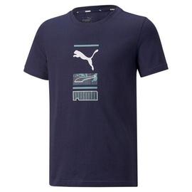 Camiseta Junior  pUma ALPHA GRAPIHC Azul