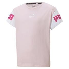 Camiseta Niña Puma POWERR COLOR BLOCK rosa