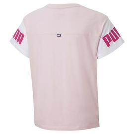 Camiseta Niña Puma POWERR COLOR BLOCK rosa