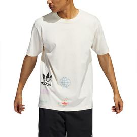  Camiseta Manga Corta Made Nature Adidas Beige