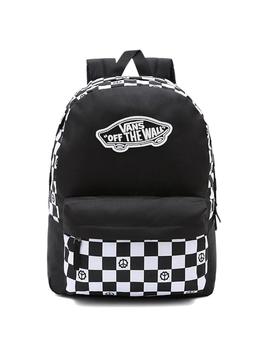 Mochila Vans WM REALM BACKPACK PEACE CHECK Negro