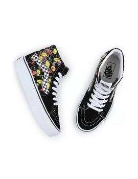 Zapatilla Vans Sk8-Hi Platform 2.0 Negro Flores