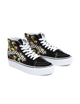 Zapatilla Vans Sk8-Hi Platform 2.0 Negro Flores