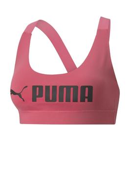 Sujetador Mujer Puma Mid Impact Puma Fit Bra Rosa