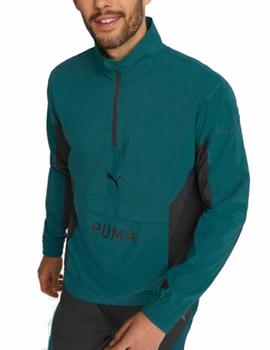 Chaqueta Puma Fit Woven Varsity Hombre Verde