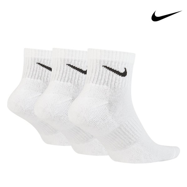 Túnica estimular emprender Calcetin Nike Everyday Cushioned Blanco/Negro