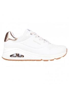 Zapatilla Mujer Skechers Uno Shimm Blanco