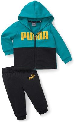 Chandal Inf Puma MINICATS cOLORBLOCK VERDE