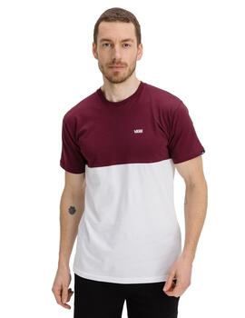 Camiseta Vans MN COLORBLOCK TEE Blanco Granate