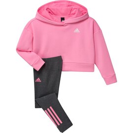 Chándal Infantil Adidas LG HOOD FL Rosa
