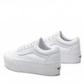  Vans Old Skool Platform   Blanco