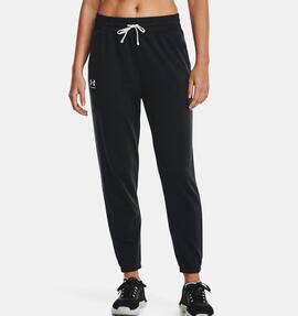 Pantalón Mujer Jogger UA Rival Terry Negro