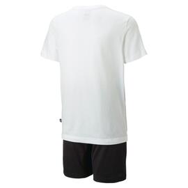 Conjunto Niño Puma SHORT JERSEY BLANCO