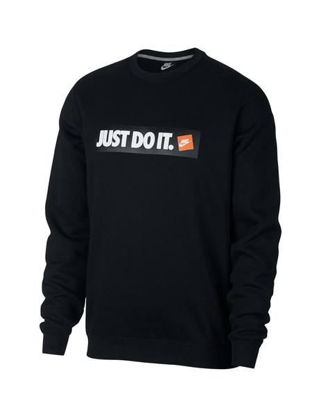 Príncipe oportunidad Armario Sudadera Nike Just Do It Negro