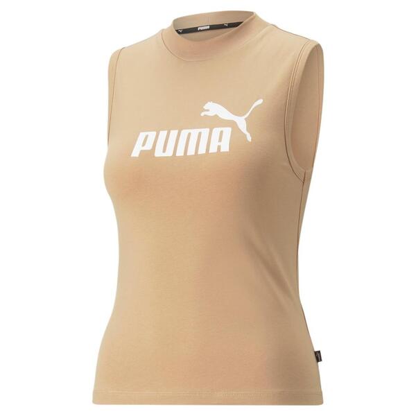 Camiseta Puma ESS Logo Amarillo Mujer