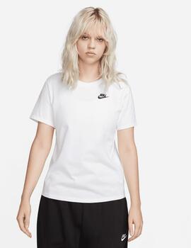 Camiseta Mujer  Nike Club   Blanco