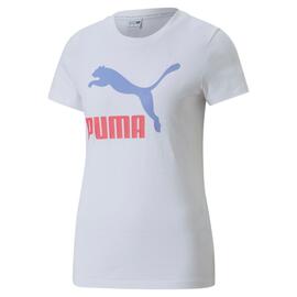 Camiseta Mujer Puma Classics Logo Blanco