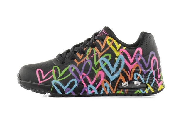 Skechers highlights deals mujer negro
