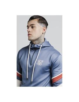 Sudadera Siksilk Raglan Azul