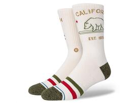 Calcetin Stance California Republic 2 Beige