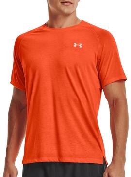 Camiseta de manga corta UA Streaker Run Naranja