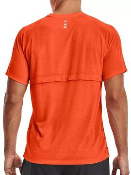 Camiseta de manga corta UA Streaker Run Naranja