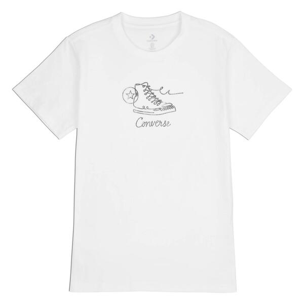 Camiseta converse blanca deals