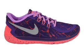 Zapatilla Junior Nike  FREE  5.0 Morado