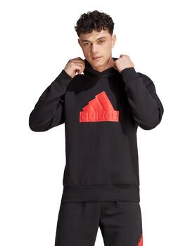 Sudadera Capucha Adidas Future Icons  Negro