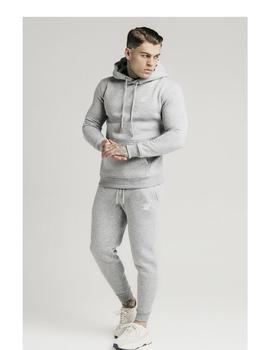 Sudadera Siksilk Muscle Fit Gris