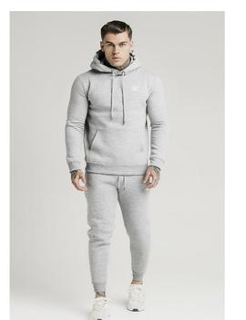 Sudadera Siksilk Muscle Fit Gris