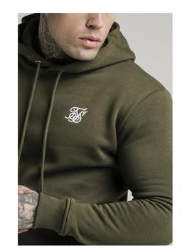 Sudadera SikSilk Muscle Fit Overhead Verde