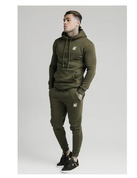 Sudadera SikSilk Muscle Fit Overhead Verde