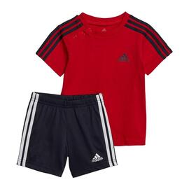 Conjunto Infantil ADIDAS 3 stripes Rojo