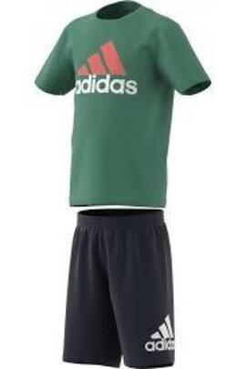 Conjunto de camiseta y pantalón corto para niños adidas