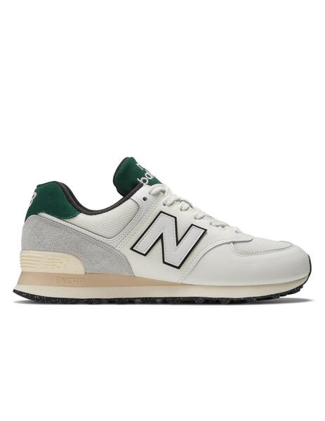 Espíritu Rebotar suizo Zapatillas New Balance 574 Blanco Hombre