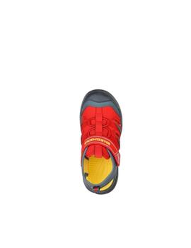 Sandalia Niños Skechers razor rush Rojo