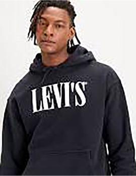Sudadera Levi's Relaxed Graphic Serif Gris