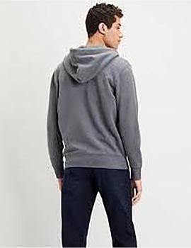 Sudadera Levis New Original Zip Up Gris