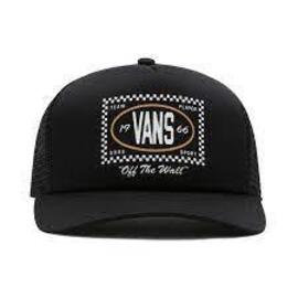 Gorra Vans Checkers Curved Bill   Negro