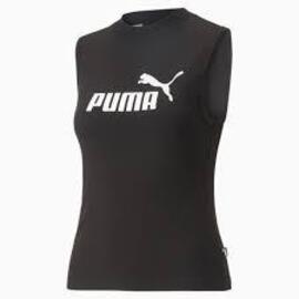 Camiseta Mujer  Puma Essentials Slim Logo Negro