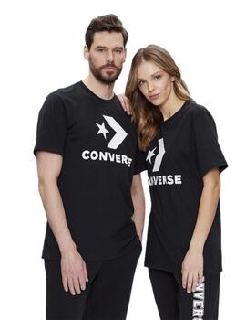 Camiseta Converse  Stand Fit Logo  Unisex Negro