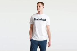 Camiseta  Timberland Kennebec Linear Hombre  Blanco