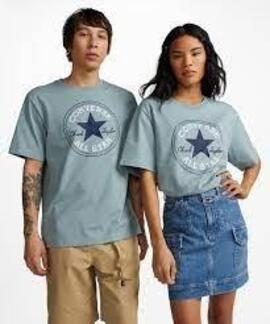 Camiseta Unisex  Converse Go To All Star Patch Azul